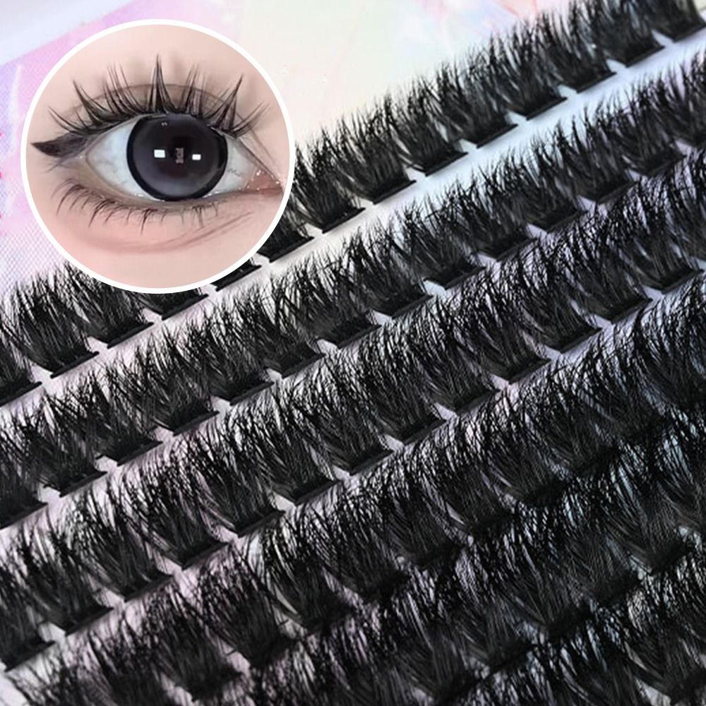 Eyelash Extension Look - Natürlich Aussehende Künstliche Wimpern Wispy-Style Cluster-Design