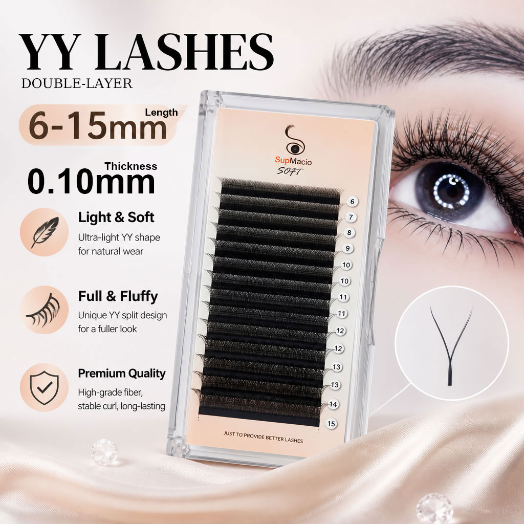 Eyelash Extension Y Shape - Supmacio 0,10 mm YY Lash Y-förmige