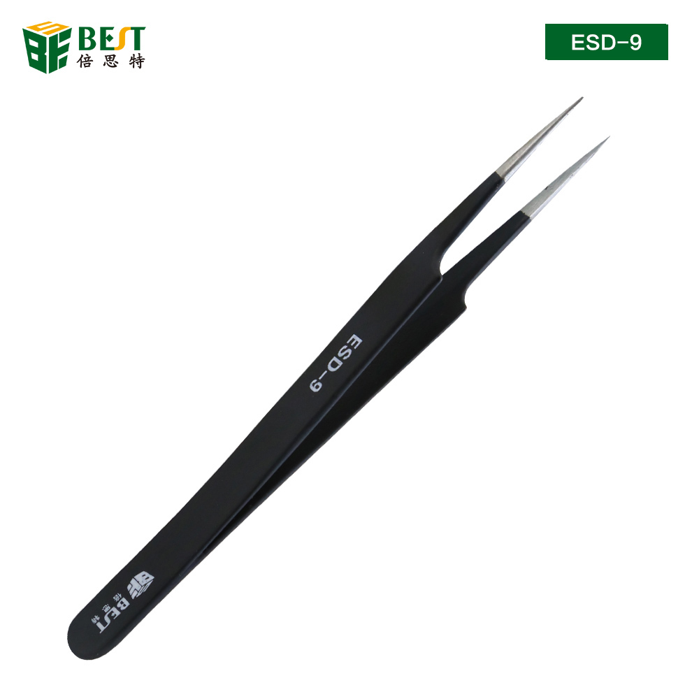 Eyelash Extension In Chinese - BST-ESD-9 Antistatische Pinzette, anatomisches chirurgisches antimagnetisches