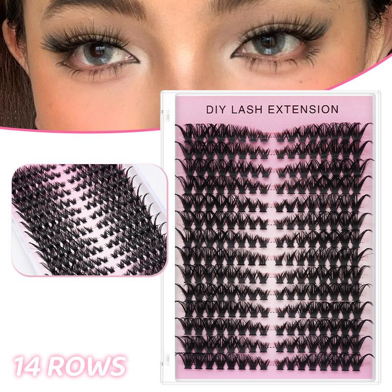Eyelash Extension Volume - 20 Stück DIY Falsche Wimpernverlängerung Einzelne