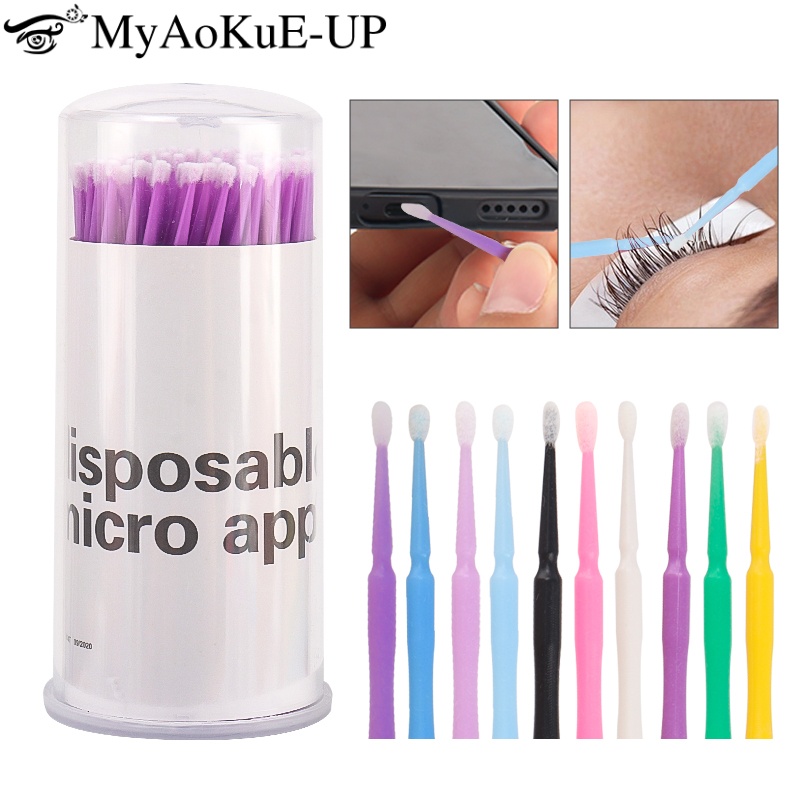 Eyelash Extension Options - 100 stücke Einweg Wimpern Pinsel Lash
