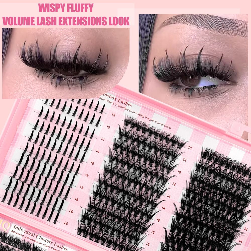 Eyelash Extension Volume - 9-16mm Lange Falsche Wimpern 3D-Volumen Natürlicher