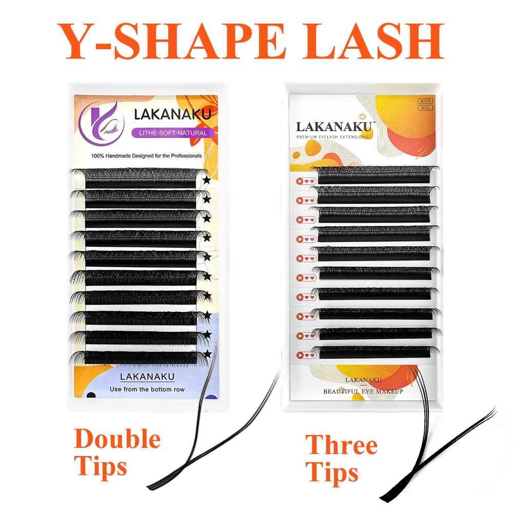 Eyelash Extension Y Shape - LAKANAKU Y Lashes Extensions Zilien und