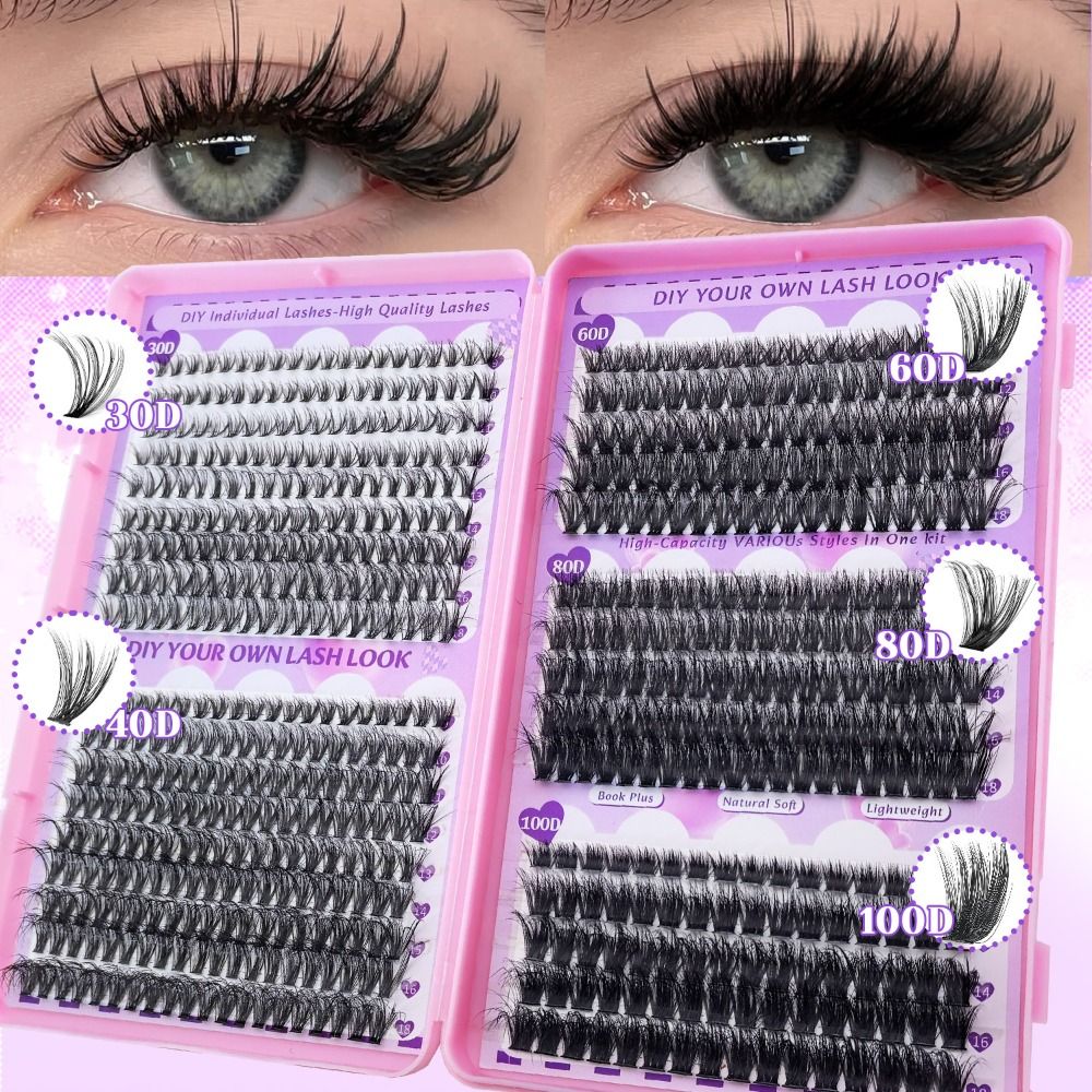 Eyelash Extension Look - 9-18mm Lange Künstliche Wimpern zum Kleben