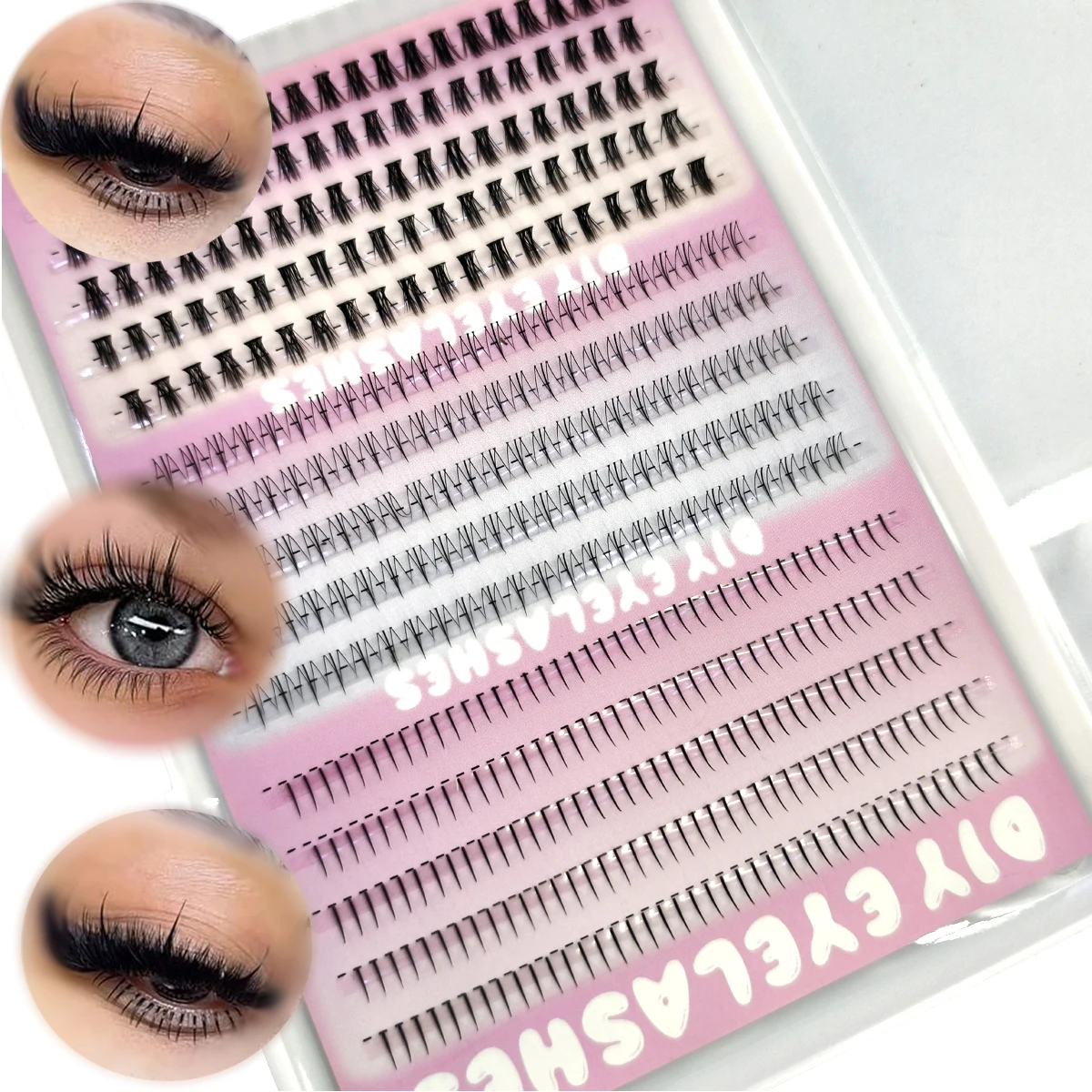 Eyelash Extension Wispy Look - AMSDCN 3styleBottom 15 Reihen Wimpernverlängerung Untere
