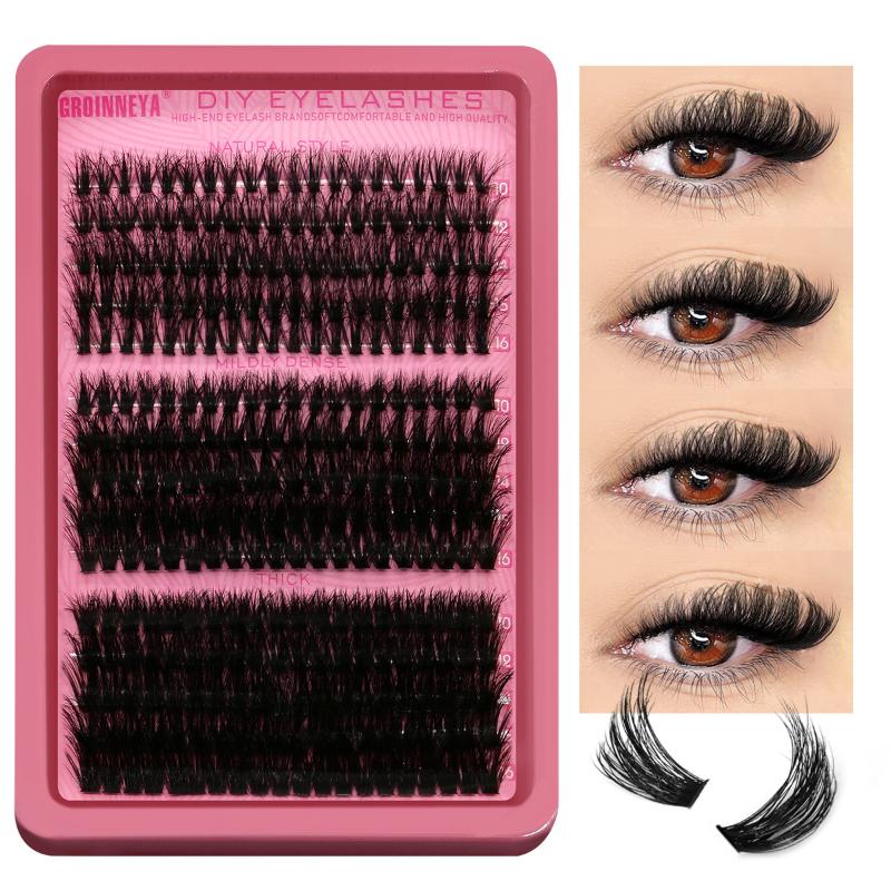 Eyelash Extension Volume - Cluster-Wimpern-Set, Einzelwimpern, Volumen-Mix-Tray, 3D Faux-Nerz-Wimpern, Wispy