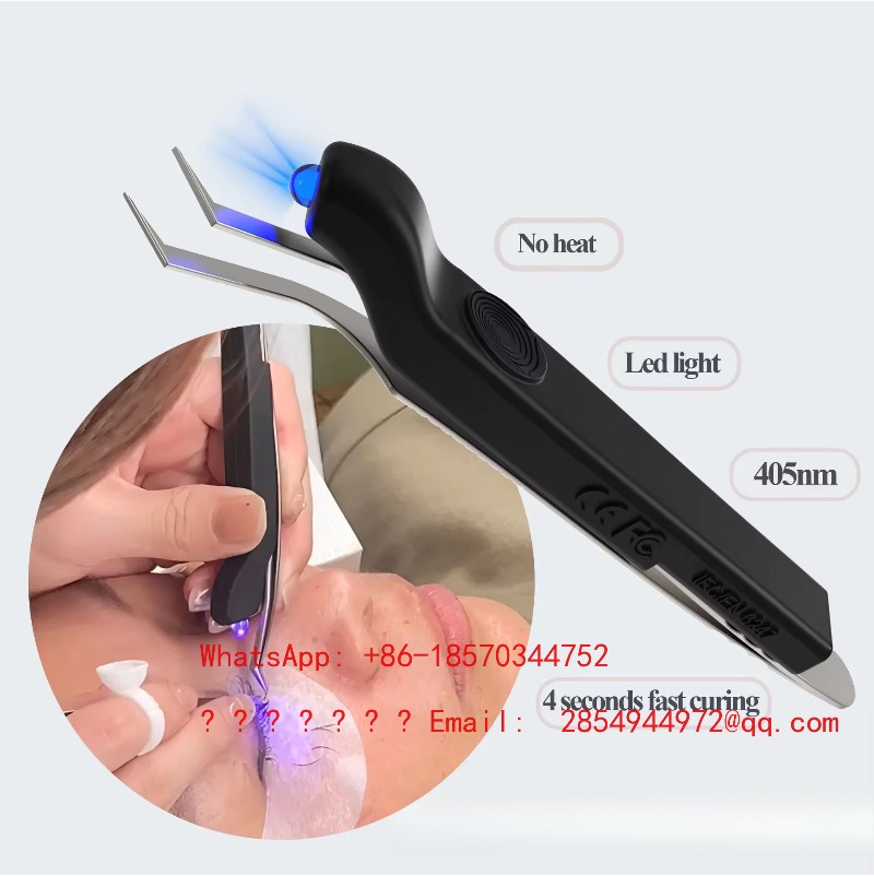 Eyelash Extension Glue - Kabellose Handgehaltene UV-Wimpernlampe Mini Wimpernkleber-Härtungslampe UV-Pinzettenlampe