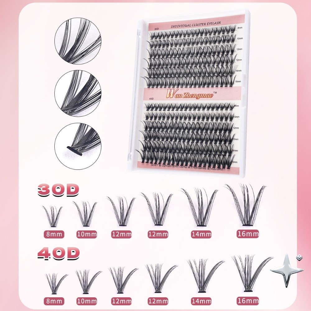 Eyelash Extension Look - 8-16mm Lange Künstliche Wimpern zum Kleben