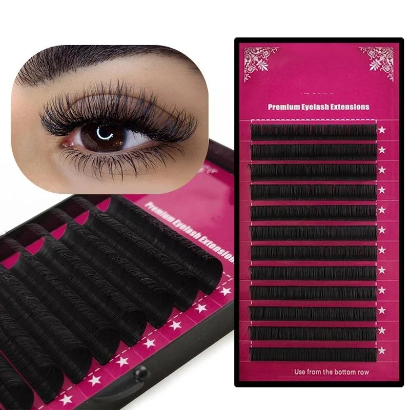 Eyelash Extension Volume - 【M】Wimpernverlängerung, Einzelwimpern in verschiedenen Größen, Nerzwimpern,