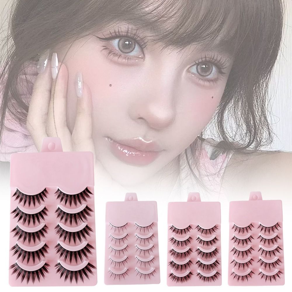 Eyelash Extension Look - 5/10 Paar weiche 3D-Nerzwimpern, natürlicher Look,