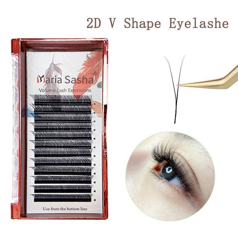Eyelash Extension Y Shape - MARIA 2D Y-Form Wimpern Hand Premium