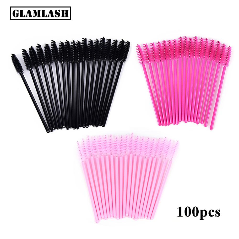 Eyelash Extension Options - 100Pcs Einweg Micro Wimpern Kamm Pinsel