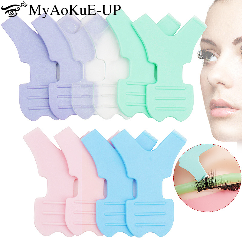 10 stücke neue wieder verwendb – Eyelash Extension Y Shape Bewertung und Preis