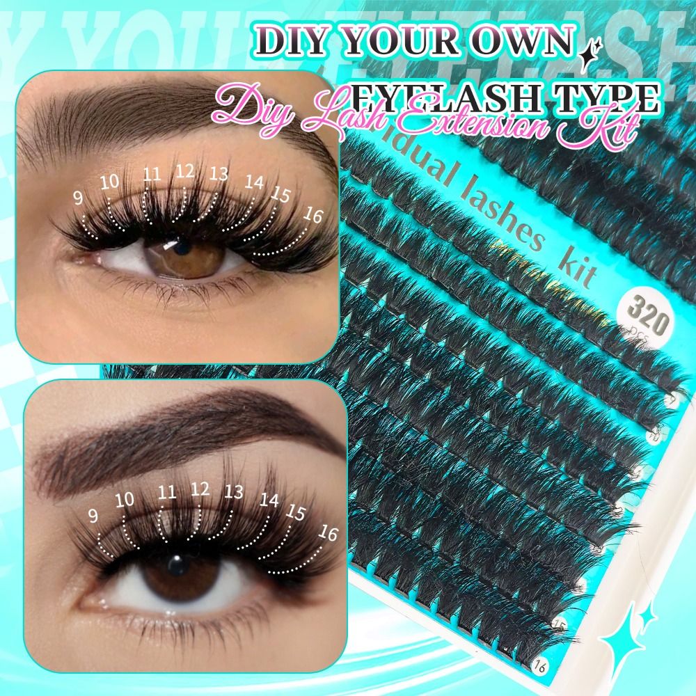 16 Reihen 9-16mm Lange Künstli – Eyelash Extension Look Bewertung und Preis