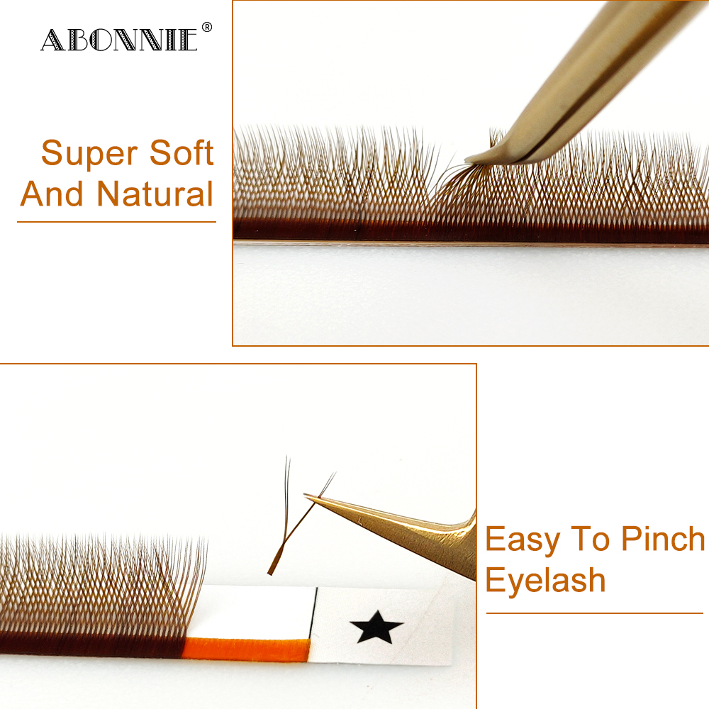 LAKANAKU Hochwertige braune YY – Eyelash Extension Y Shape Bewertung und Preis