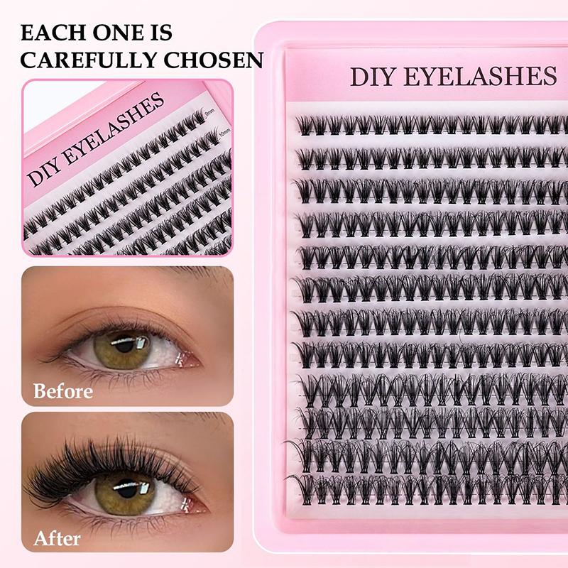 Natürliches Cluster-Feder-Wimp – Eyelash Extension Cluster Bewertung und Preis