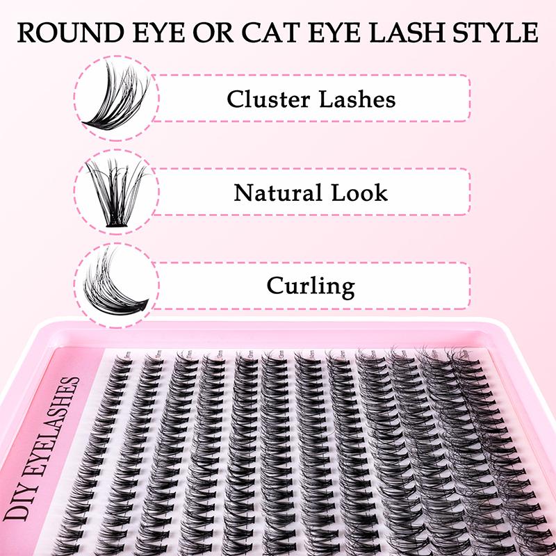 Natürliches Cluster-Feder-Wimp – Eyelash Extension Cluster Bewertung und Preis
