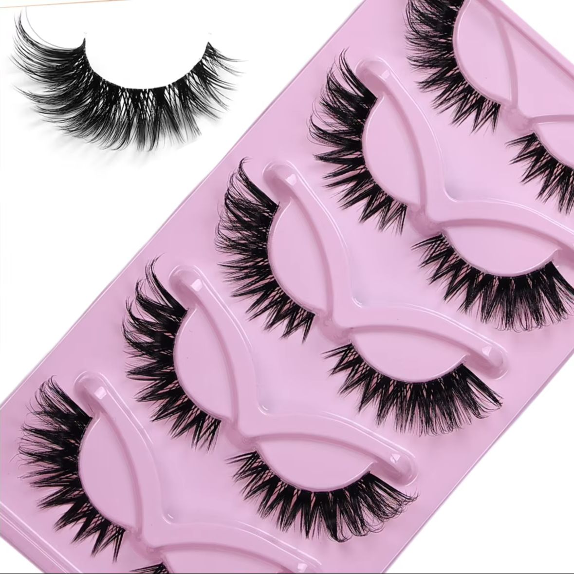 5 Paar Cat-Eye-Kunstwimpern, f – Eyelash Extension Volume Cat Eye Bewertung und Preis