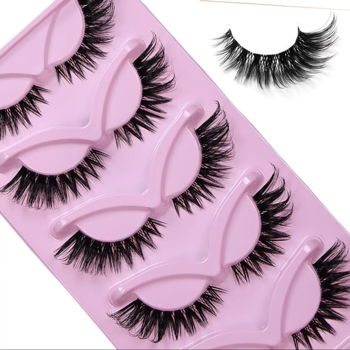 5 Paar Cat-Eye-Kunstwimpern, f – Eyelash Extension Volume Cat Eye Bewertung und Preis