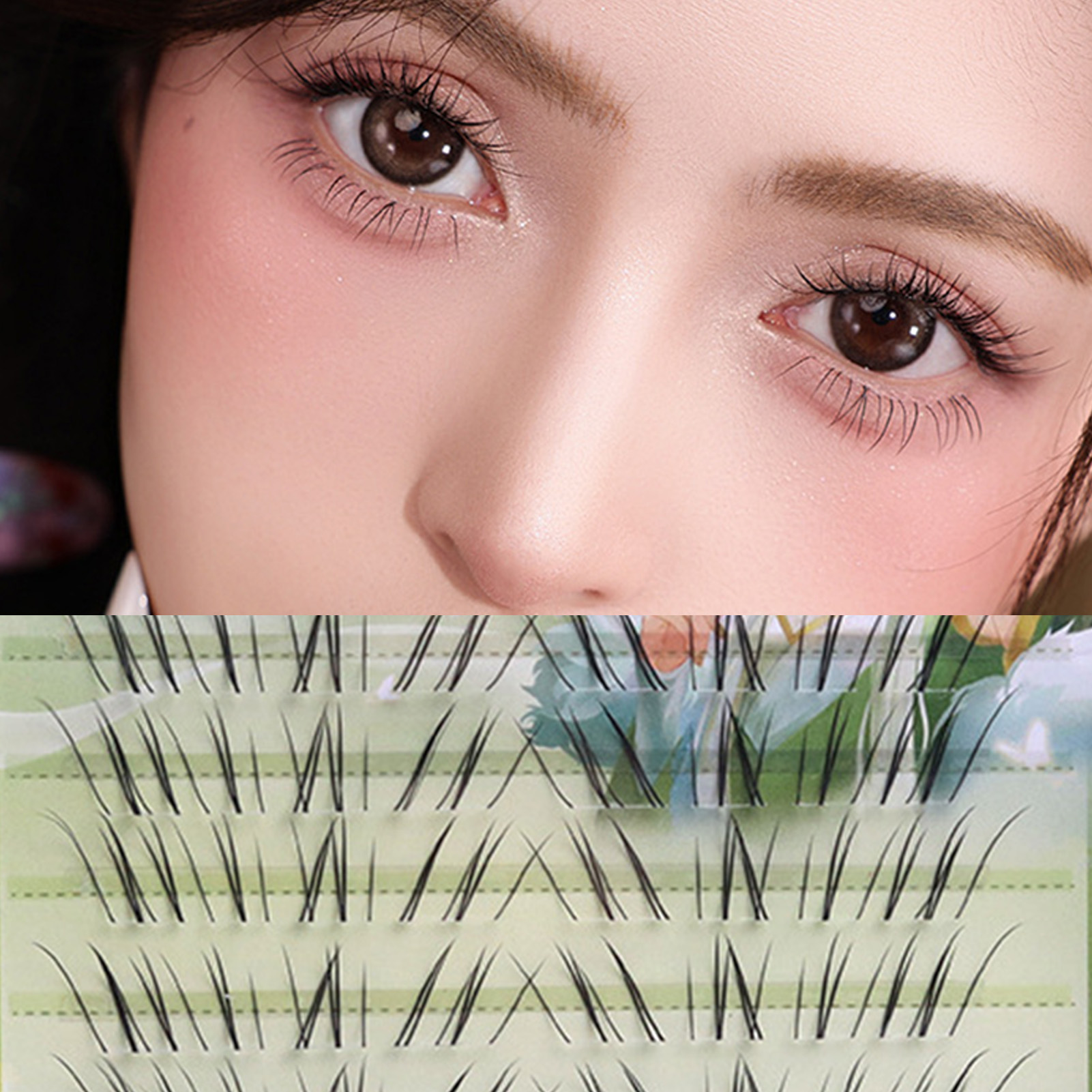 10 Reihen Fuchsschwanz-Kunstwi – Eyelash Extension In Chinese Bewertung und Preis